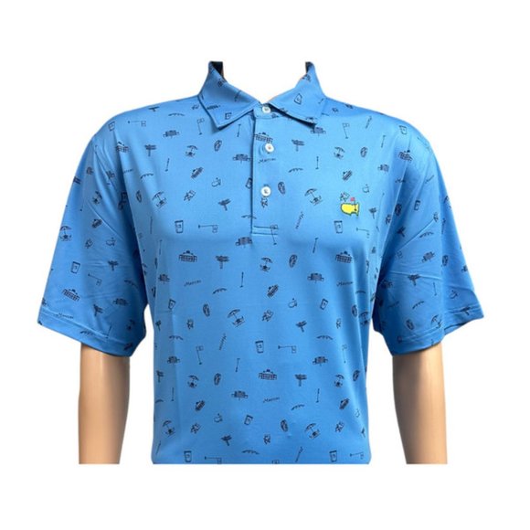 Masters Shirts Nwt 223 Masters Performance Tech Blue Augusta Icon